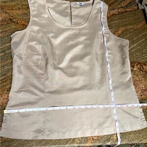 πΈ Tabi 100% Silk Sleeveless tank top in Champagne Beige (Size L)